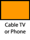 TV Kabel atau Telepon Oranye
