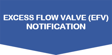 Excess Flow Valve Notification