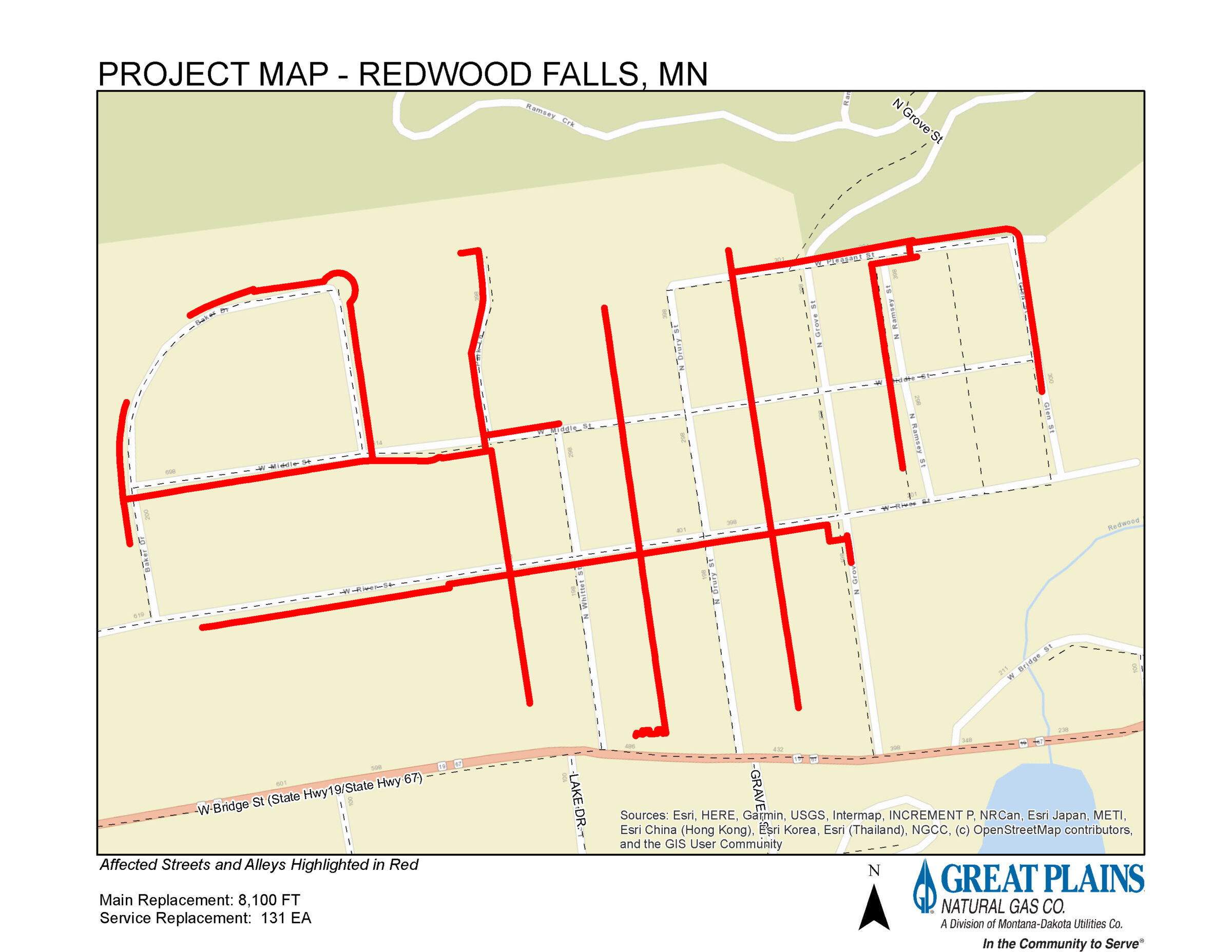 Redwood Falls Great Plains Natural Gas Company